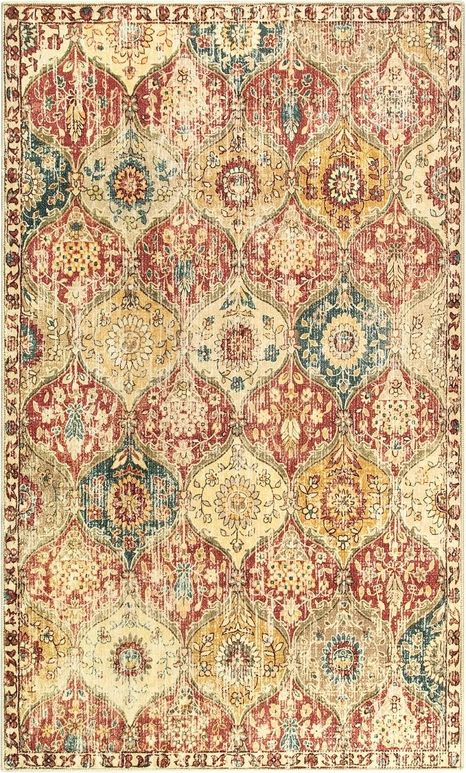 Lahome Moroccan Trellis Washable Small Area Rug, 3x5 Area Rug - Image 6