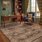 Hazo Haus Boho Taupe Brown 5x7 Living Room Rug - Image 9