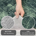 IOHOUZE Abstract Round Area Rug 8 Ft Washable Circle Rugs Large Round Rug Non - Image 5