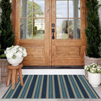 Striped Outdoor Rug - Image 4
