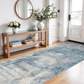 Washable Wide Runner Rug 4x10 : Modern Abstract Hallway Rugs by BYYVOORugsforYourHome