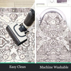 HEBE Hallway Runner Rug 2'x6' Washable Vintage Distressed Area Rugs Non Slip - Image 5