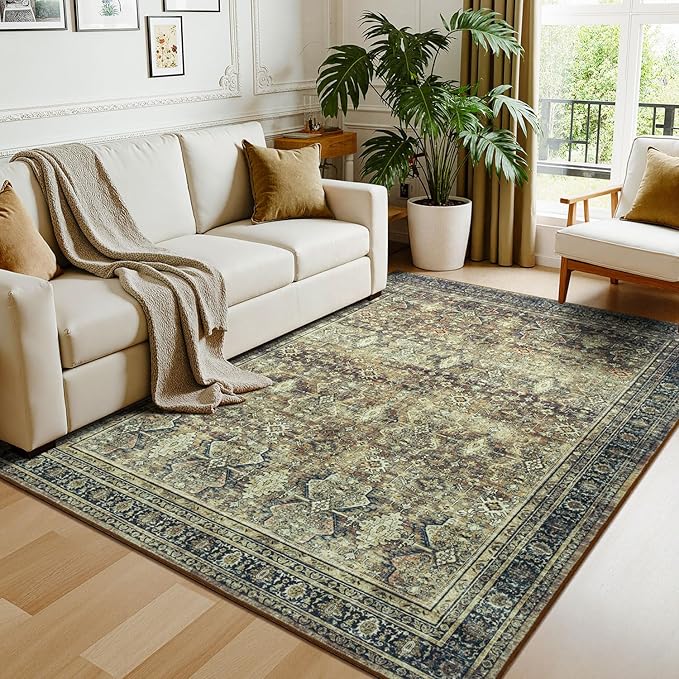 Lessymo 5x7 Washable Area Rug by Lessymo