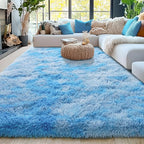 5x7 Fluffy Fuzzy Area Rug for Living Room Bedroom, Ultra Soft Rugs for Living by Awaytail