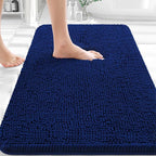 OLANLY Bathroom Rugs 32x20, Extra Soft Absorbent Chenille Bath Rugs, Rubber by OLANLY