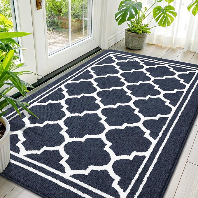 Buganda Large Indoor Door Mat, Dirt-Resistant and Absorbent Doormat, Low by Buganda