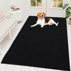 OLANLY Dog Door Mat for Muddy Paws 59x35, Ultra Absorbent Chenille Mud Doormat by OLANLY