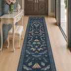 Vintage 2x10 Washable Entryway Indoor Runner Rug, Non Slip Carpet by HazoHaus