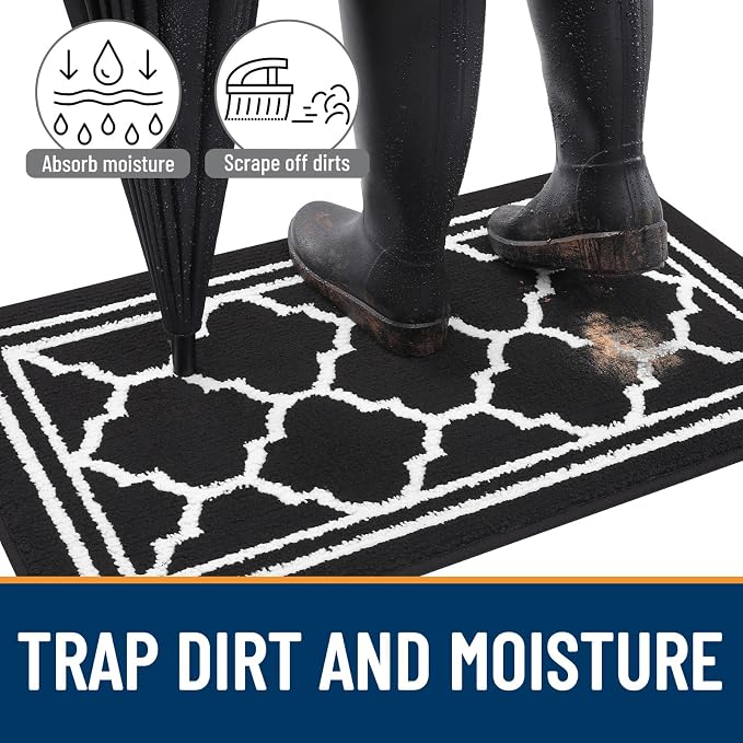 Buganda Indoor Door Mat, Dirt-Resistant and Absorbent Doormat, Low Profile - Image 2