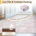 RELEANY Washable Area Rugs 2'x10' Non-Slip Modern Abstract Soft - Image 8