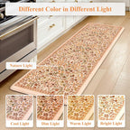 Collive Fall Orange Floral Kitchen Mats, Cushioned Anti Fatigue Kitchen Rug Set - Image 7