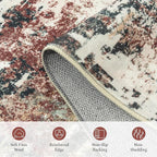 Rugflix 9x12 Area Rugs for Living Room, Washable Large Rug Stain-Resistant Low - Image 7