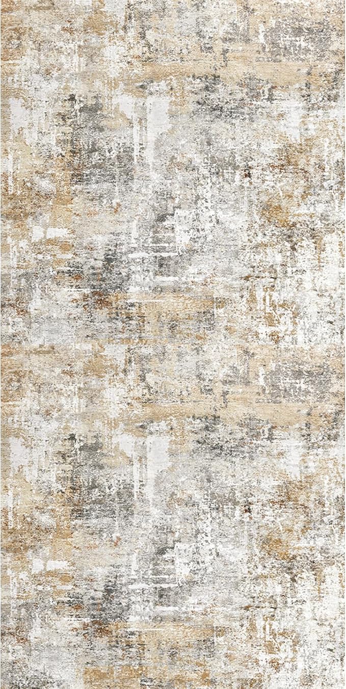 3x6 Washable Non-Slip Kitchen Runner Rug – Modern Abstract Wide Carpet Runner - Image 2