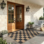 Lahome Colette Checkered Easy Jute Carpet, 3x5 Outdoor Patio Rug Washable Rugs - Image 7