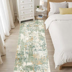 Runner Rug Kitchen Washable Rugs: 3x10 Non-Slip Abstract Soft Modern Stain - Image 6