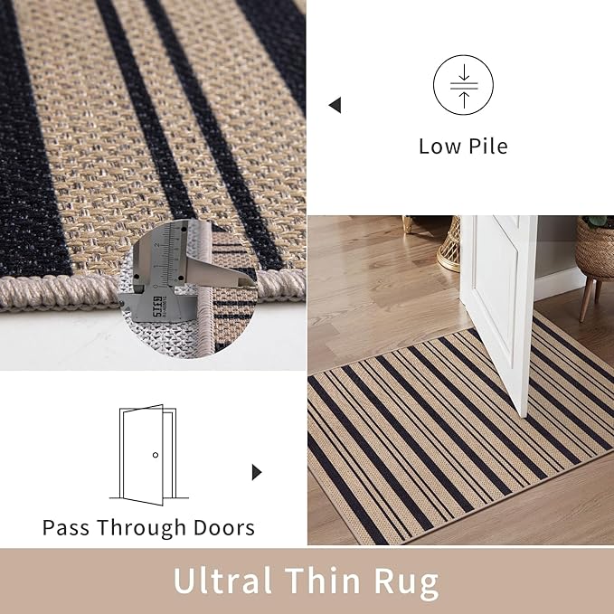 Tangsoo Stripe Easy Jute Rug 4x6 - Image 3