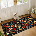 RELEANY Floral 2x5 Area Rugs Washable Print Boho Cute Carpet Non Slip Flower by RELEANY