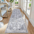 Yamaziot Washable Runner Rug 2x8 – Non Slip Boho Floral Hallway Runner Rug by Yamaziot