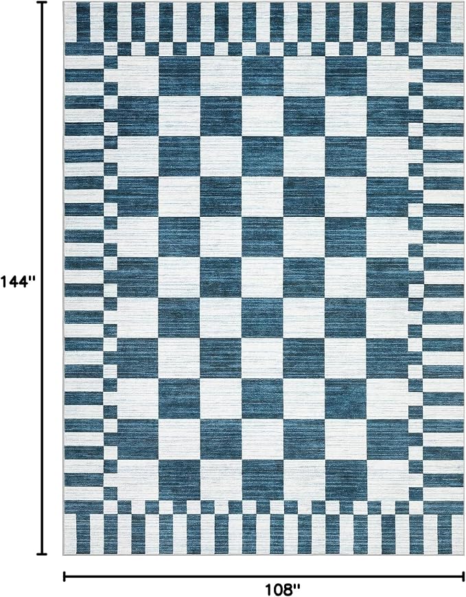 GarveeHome 9×12 Area Rugs for Living Room, Non-Slip Washable Rugs 9x12 - Image 2