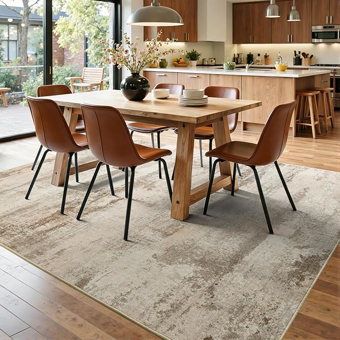 4x6 Ft Abstract Area Rugs for Living Room, Soft Non-Slip Modern Washable Rugs - Image 8