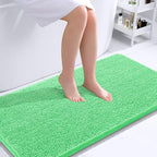 OLANLY Bathroom Runner Rugs 44x24, Soft Absorbent Chenille Bath Rugs, Rubber - Image 2
