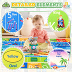 Kids Rug for Playroom, Educational Learning Play Mat, Soft Non-Slip Machine - Image 2