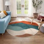Mountain Round Rugs 6ft, Large Non Slip Circle Rug - Image 9