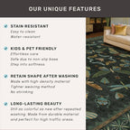 Dark Green 2'6"x10' Long Runner Rugs - Image 7