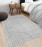 Lahome Abstract Area Rug 5x7, Soft Washable Rugs - Image 6