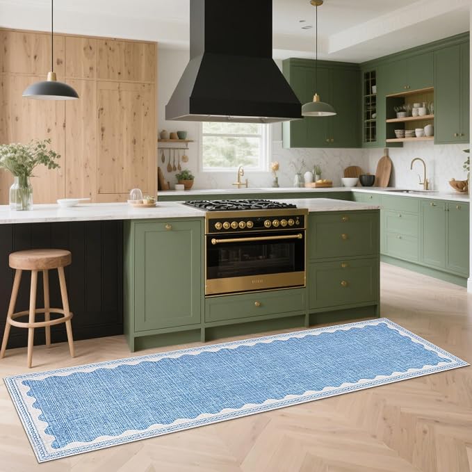 GarveeHome 2.5x8 Runner Rug for Hallway Washable Kitchen Rugs Non Slip Solid - Image 3