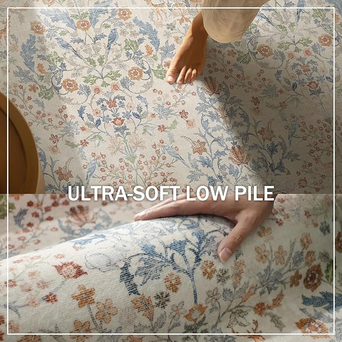 Washable Runners for Hallways Kitchen Rug: 2'6"x8' Runner Rugs Stain Resistant - Image 5