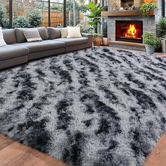 Area Rugs 9x12 for Living Room, Ultra Soft Fluffy Rugs for Bedroom, Non-Slip by Awaytail