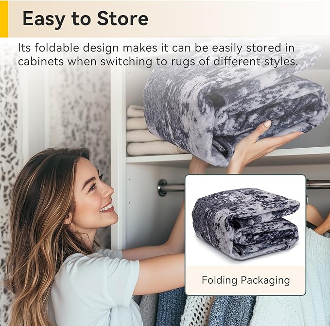 RELEANY Washable Area Rugs 7x10 Non-Slip Modern Abstract Soft - Image 6