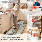 HEBE Anti Fatigue Kitchen Rugs Set of 2, Non Slip Cushioned Kitchen Mats - Image 5
