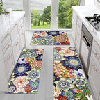 Sofort Kitchen Mats for Floor, Boho Kitchen Rugs Sets of 3, Non Slip Washable by Unknown