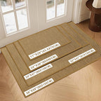 LEKEEPGO Door Mat Indoor Entrance, Indoor Door Mat, Light Brown | Non Slip - Image 2