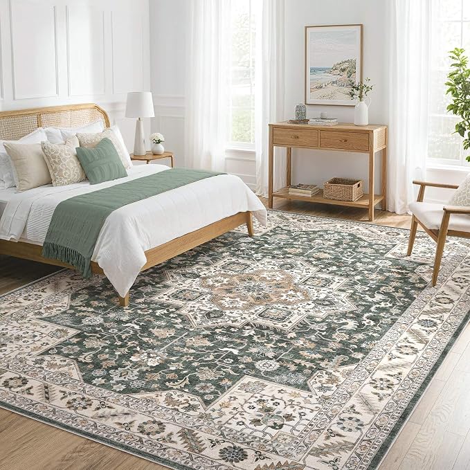 Vintage Living Room Area Rug 6x9 - Image 8