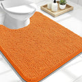 OLANLY Toilet Rugs U-Shaped 24x20, Extra Soft Absorbent Chenille Contour by OLANLY