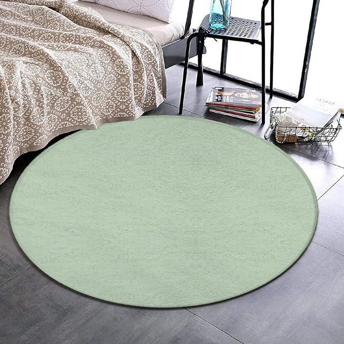 Home Decor Non Slip Kitchen Office Circle Rug, Machine Washable Modern Round - Image 2