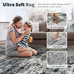 XLUEZ 6x9 Area Rugs for Living Room, Washable Modern Abstract Large Area Rug - Image 4