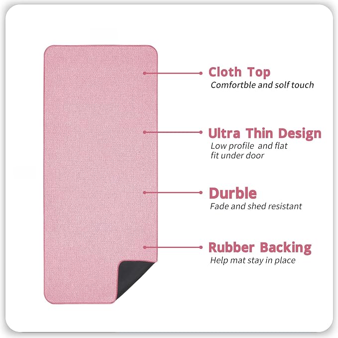 Bosap Bath Mat, Ultra Thin Bathroom Runner Rugs, Large Bath Mats - Image 2