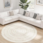 cotiled 6x6 Round Area Rugs Living Room Rug: Washable Boho Rugs - Image 8