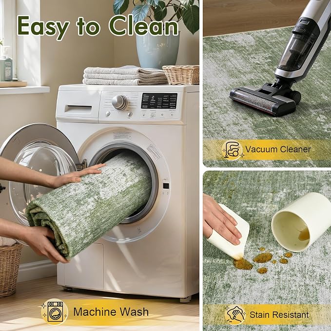8x10 Ft Large Area Rugs for Living Room, Soft Non-Slip Washable Rugs Modern - Image 7