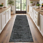 Rugxara 2x6 Runner Rug, Washable Kitchen Rugs, Non Slip Low Pile Area Rug Carpet by Rugxara
