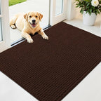 OLANLY Dog Door Mat for Muddy Paws 44x32, Ultra Absorbent Chenille Mud Doormat by OLANLY