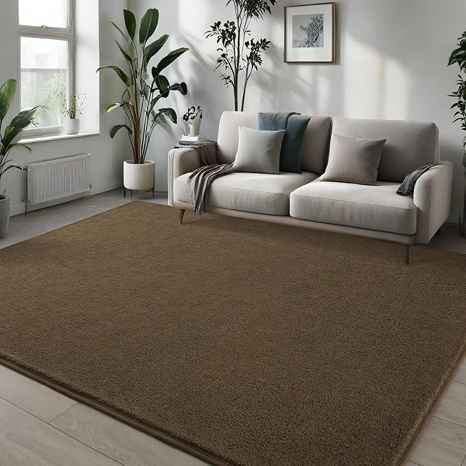 Pettop 5x7 ft Light Brown Area Rugs - Image 3