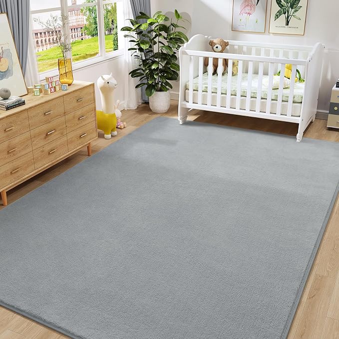 Amearea Large Modern Area Rugs for Bedroom Living Room, 8x10 Feet Grey - Image 8