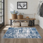 Washable Area Rug 3x5 Entryway Rug: Washable Modern Abstract Soft Thin Rug - Image 3