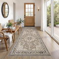 Vintage Hallway Runner Rug 3x8: Large Soft Washable Entryway by COTILED