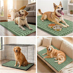 Smiry Dog Door Mat for Muddy Paws 36x24, Absorbent Dirt Trapper, Non-Slip - Image 7